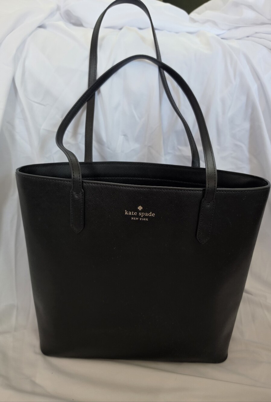 Kate Spade New York Black Saffiano Leather Tote Bag
